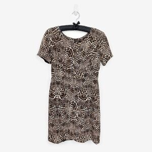 The Kooples Leopard Mini Dress Size M Silk Animal Print Cocktail Party Glam Rock